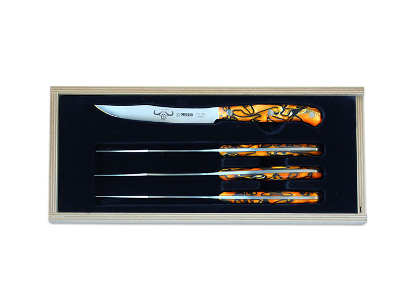 PremiumCut Steak No. 1 Spicy Orange 4er Set 1950s-12-4 so