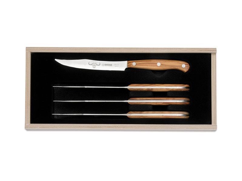 PremiumCut Steak No. 1 Thuja holz 4er Set 1950s-12-4 tol