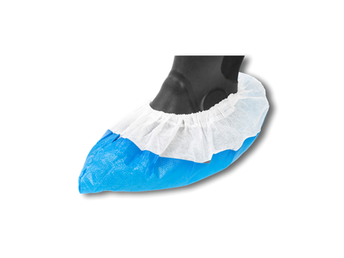 Einweg Überschuhe mit blauer Sohle