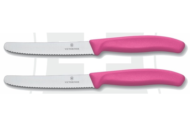 Victorinox - Jausenmesser, rosa Kunststoffgriff 6.7836L115