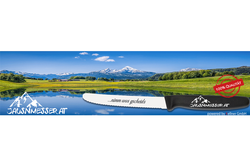 Jausnmesser 11 cm Klinge – Farbe: Schwarz