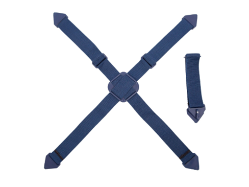 Beriemung für Stechschürze PP, Farbe blau 115b