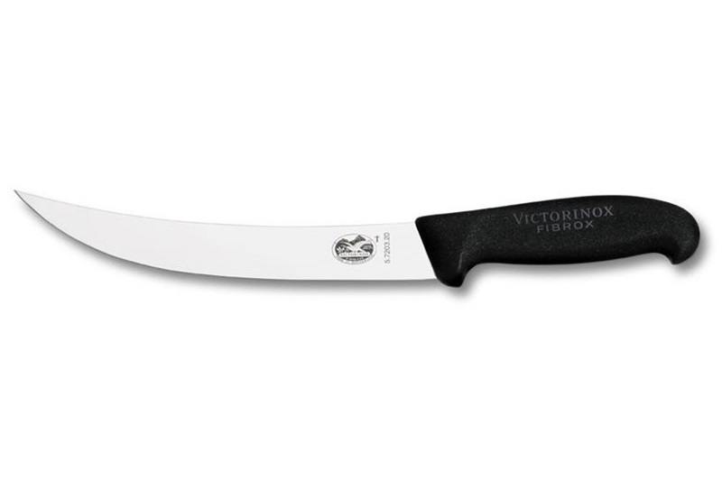 Victorinox Bankmesser 25 cm, gebogen, schwarz 5.7203.25