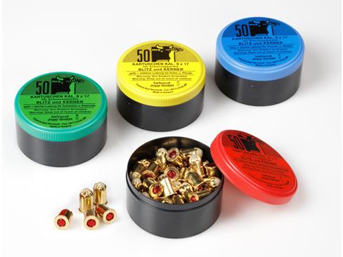 Patronen für Blitz-Kerner Schussapparat 9x17 50 Stück